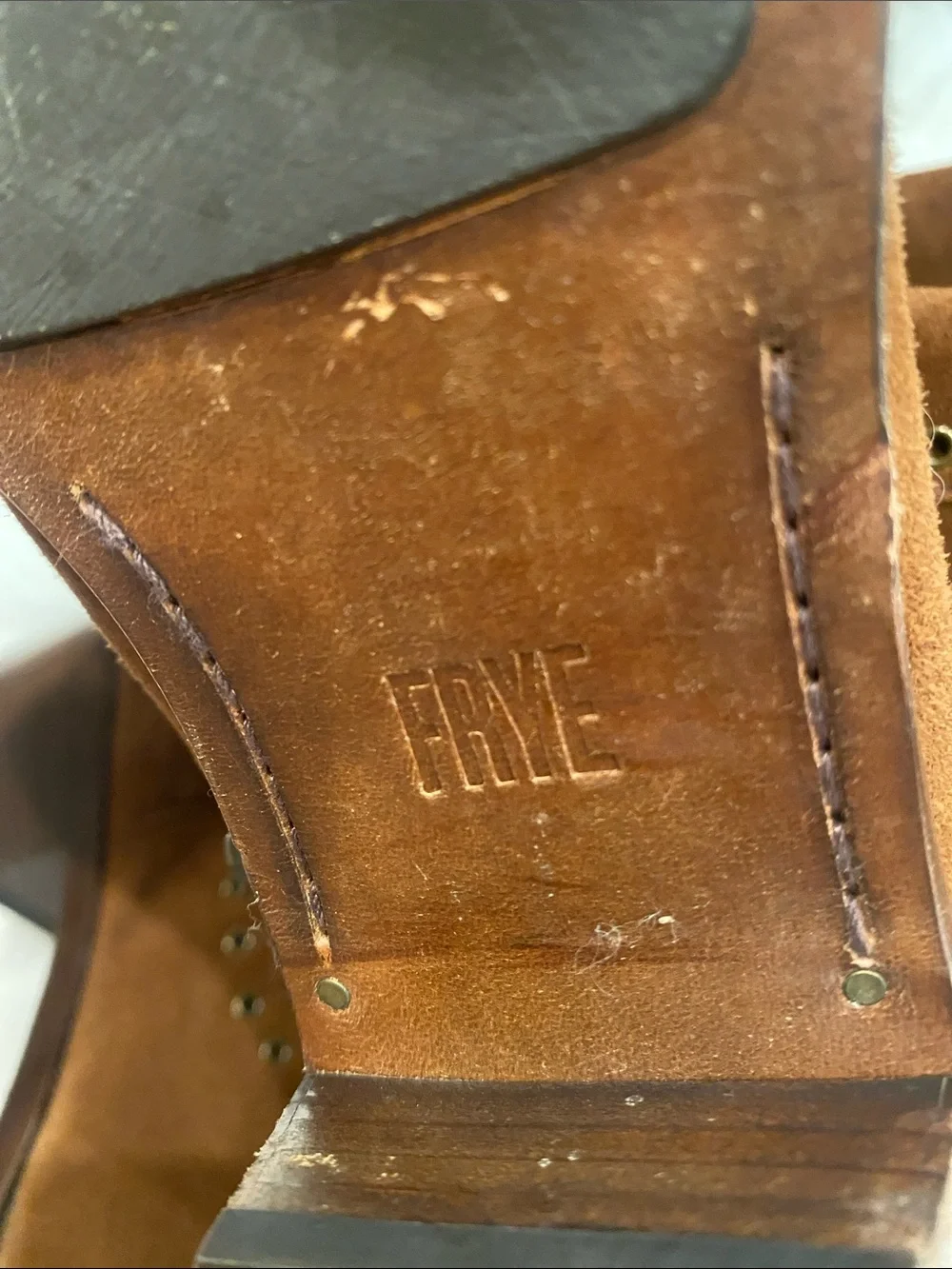 Frye Chestnut Brown Suede Over-the-Knee Western Boots